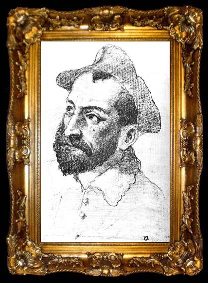 framed  ZUCCARO Federico Portrait of Vincenzo Borghini, ta009-2