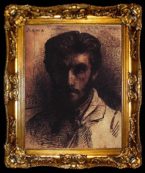 framed  Bonnat, LEon Self Portrait QE, ta009-2