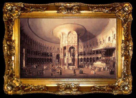 framed  Canaletto London: Ranelagh, Interior of the Rotunda vf, ta009-2