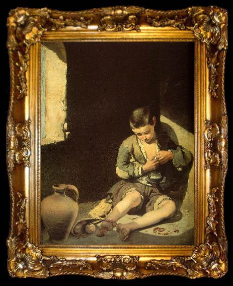 framed  MURILLO, Bartolome Esteban The Young Beggar sg, ta009-2