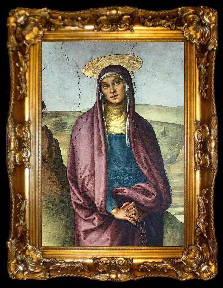 framed  PERUGINO, Pietro The Pazzi Crucifixion (detail, ta009-2