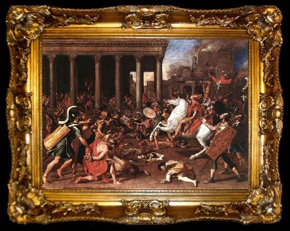 framed  POUSSIN, Nicolas The Destruction of the Temple at Jerusalem afg, ta009-2