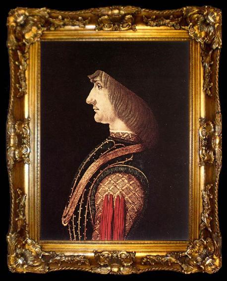 framed  PREDIS, Ambrogio de Portrait of a Man ate, ta009-2
