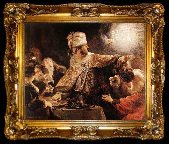framed  REMBRANDT Harmenszoon van Rijn Belshazzar