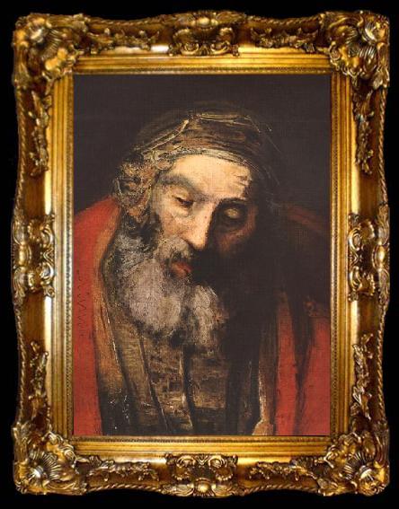 framed  REMBRANDT Harmenszoon van Rijn The Return of the Prodigal Son (detail), ta009-2