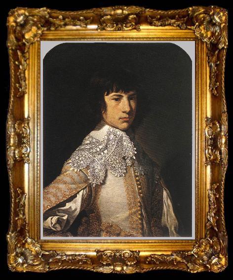 framed  TASSEL, Jean Portrait of a Young Man ar, ta009-2
