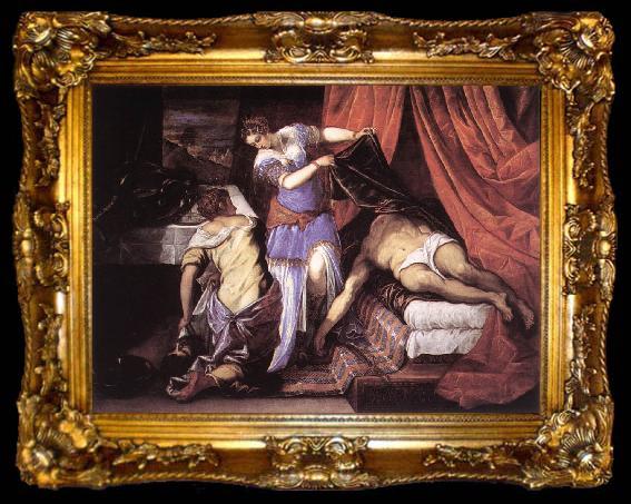 framed  TINTORETTO, Jacopo Judith and Holofernes ar, ta009-2