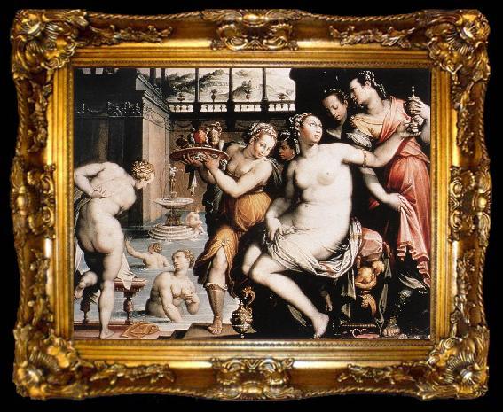 framed  ZUCCHI, Jacopo The Toilet of Bathsheba qwr, ta009-2