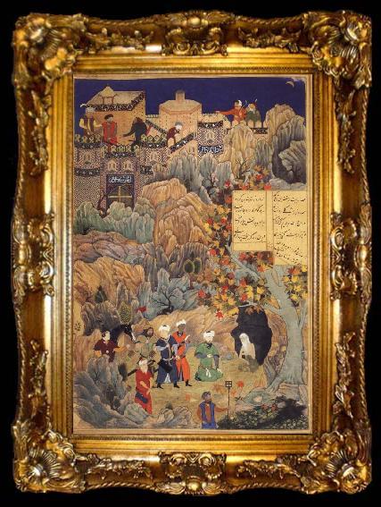 framed  Bihzad Alexander and the hermit, ta009-2