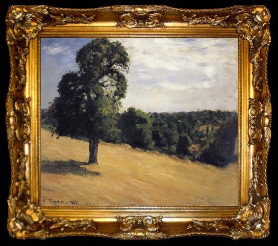 framed  Camille Pissarro The Large pear tree at Montfoucault, ta009-2