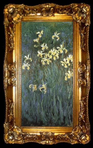framed  Claude Monet Yellow Irises, ta009-2