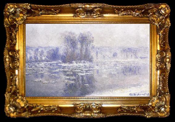 framed  Claude Monet Floes at Bennecourt, ta009-2