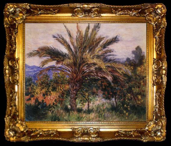 framed  Claude Monet A Palm Tree at Bordighera, ta009-2