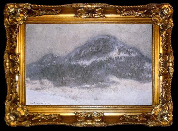 framed  Claude Monet Mount Kolsaas in Misty Weather, ta009-2