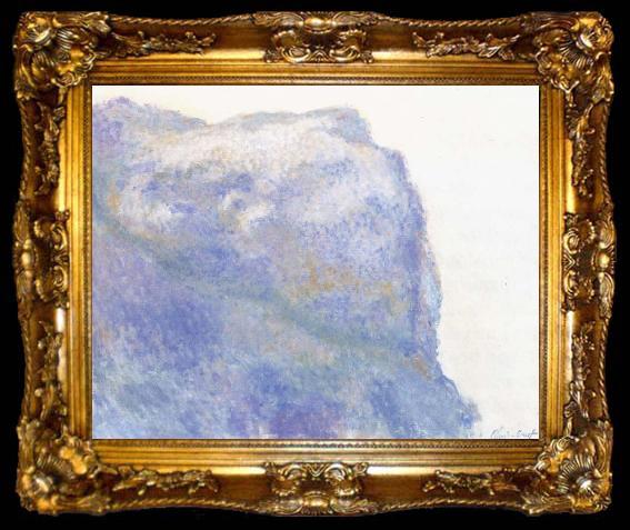 framed  Claude Monet On the Cliff at Le Petit Ailly, ta009-2