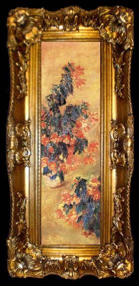 framed  Claude Monet Red Azaleas in a Pot, ta009-2