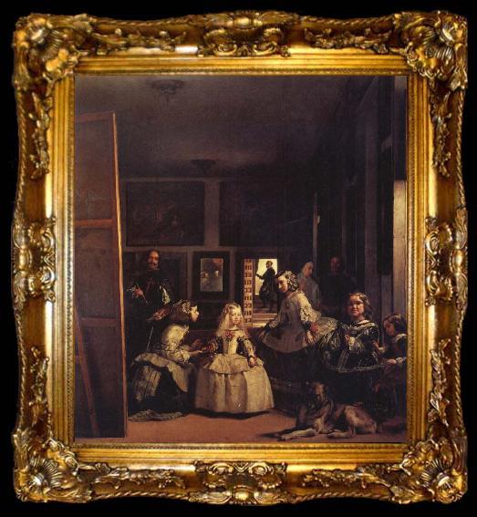 framed  Diego Velazquez Las Meninas.Die Hoffraulein, ta009-2