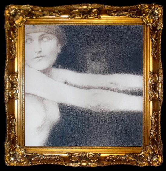 framed  Fernand Khnopff Study of a Woman, ta009-2
