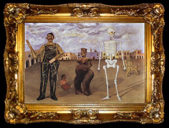 framed  Frida Kahlo Four Inhabitants of Mexico, ta009-2
