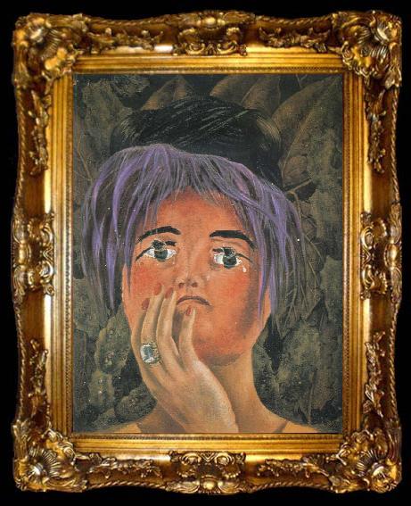 framed  Frida Kahlo The Mask, ta009-2