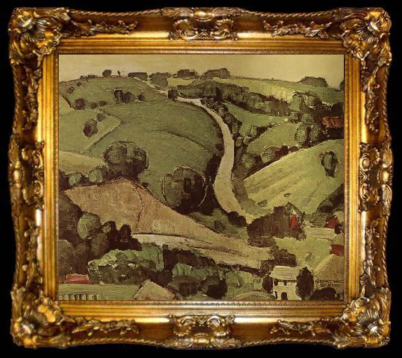 framed  Grant Wood The Stone of Wall, ta009-2