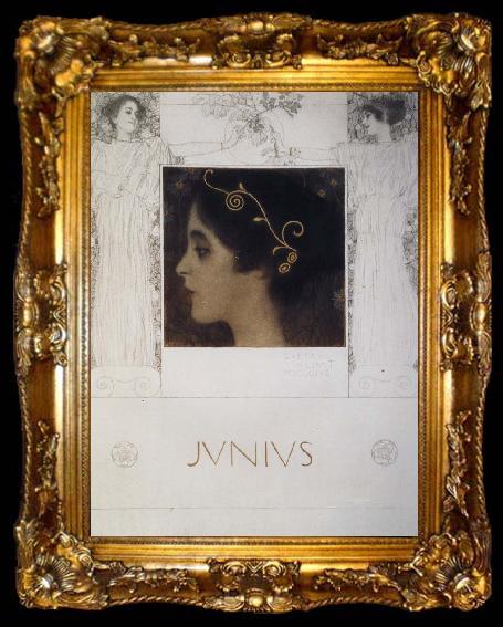 framed  Gustav Klimt Junius, ta009-2