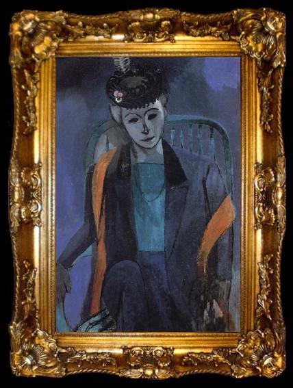 framed  Henri Matisse Portrait of Madame Henri Matisse, ta009-2