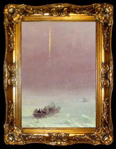 framed  Ivan Aivazovski St.Petersburg,Crossing the Neva, ta009-2