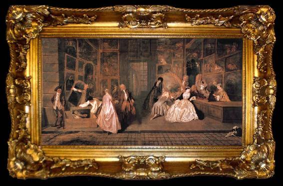 framed  Jean-Antoine Watteau Gersaint-s Shopsign, ta009-2
