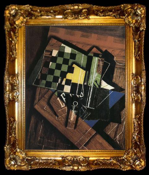 framed  Juan Gris Chessboard, ta009-2