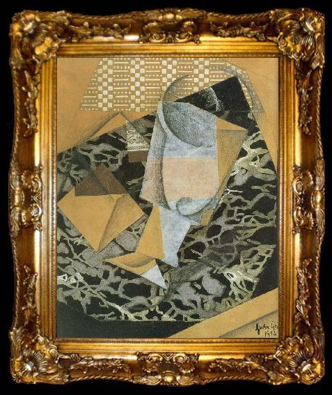 framed  Juan Gris Tobacco and cup, ta009-2