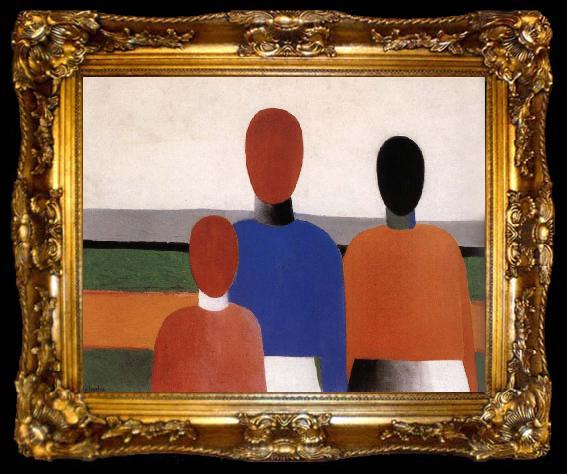 framed  Kasimir Malevich Three Women, ta009-2