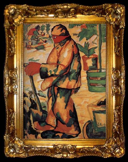 framed  Kasimir Malevich Gardener, ta009-2