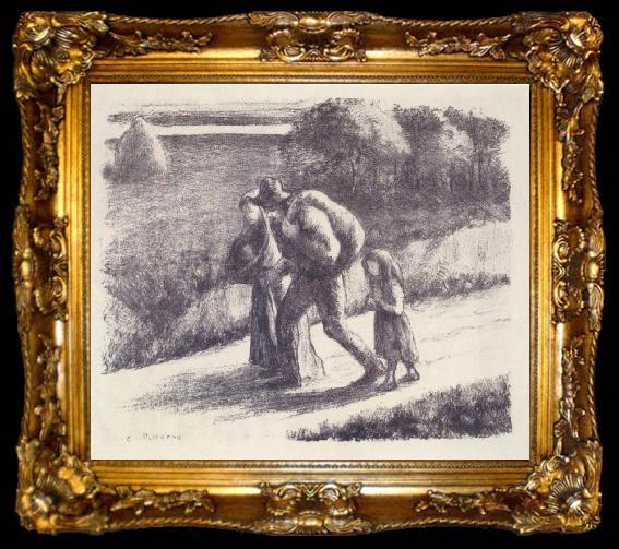 framed  Camille Pissarro The Vagrants, ta009-2