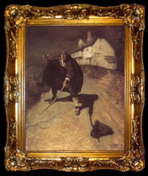 framed  NC Wyeth Old Pew, ta009-2