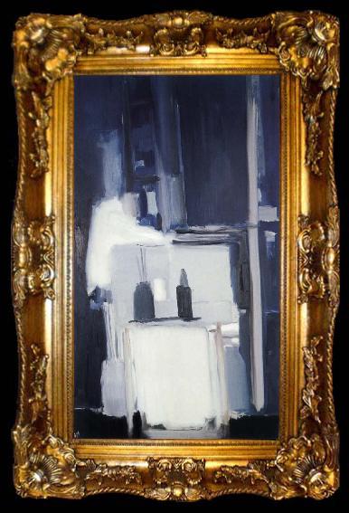 framed  Nicolas de Stael Abstract Figure, ta009-2