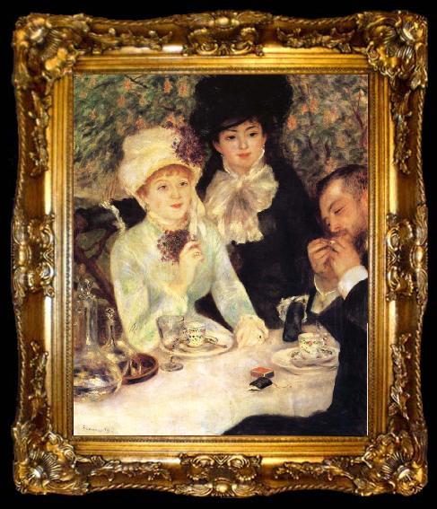 framed  Pierre-Auguste Renoir La Fin du Dejeuner, ta009-2
