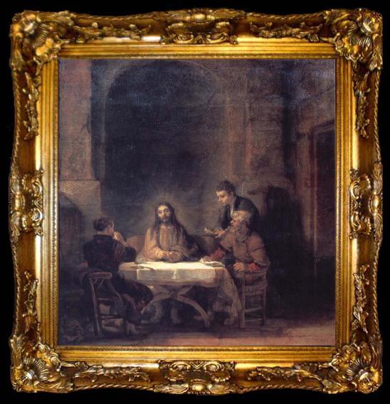 framed  REMBRANDT Harmenszoon van Rijn The Risen Christ at Emmaus, ta009-2