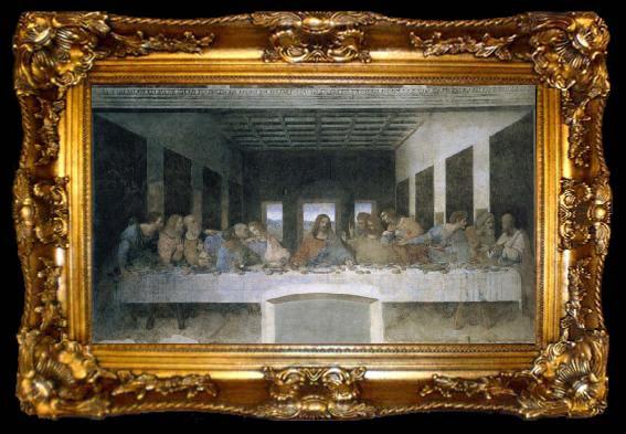 framed  Leonardo Da Vinci The Last Supper, ta009-2