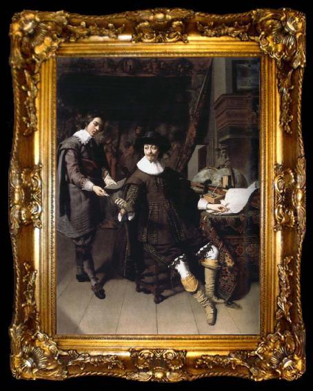 framed  REMBRANDT Harmenszoon van Rijn Constantijn Huygens and His Secretary, ta009-2