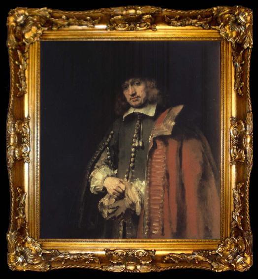 framed  REMBRANDT Harmenszoon van Rijn Portrait of Jan Six, ta009-2
