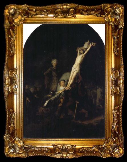framed  REMBRANDT Harmenszoon van Rijn The Raising of the Cross, ta009-2