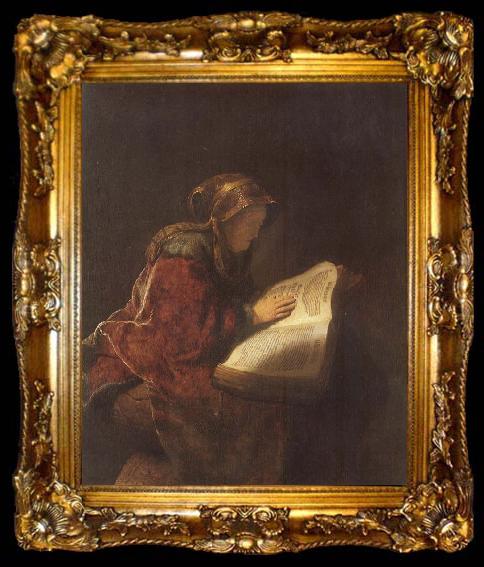 framed  REMBRANDT Harmenszoon van Rijn Rembrandt-s Mother as the Biblical Prophetess Hannab, ta009-2