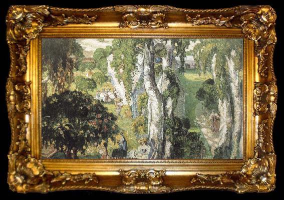 framed  Sergei Sudeikin In the Country, ta009-2