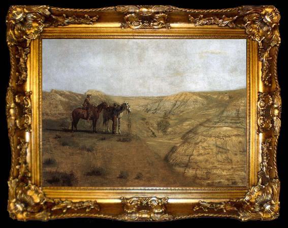 framed  Thomas Eakins Rancher at the desolate field, ta009-2