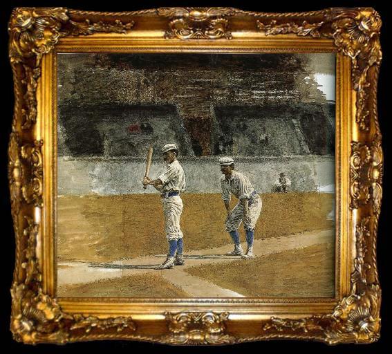 framed  Thomas Eakins The Study of Baseball, ta009-2