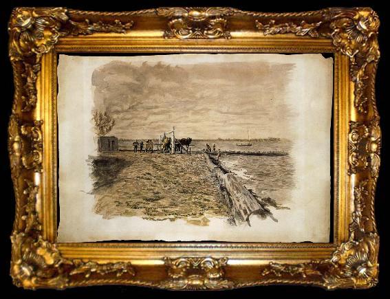 framed  Thomas Eakins Fishing, ta009-2
