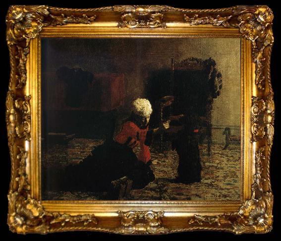 framed  Thomas Eakins Elizabeth and the Dog, ta009-2