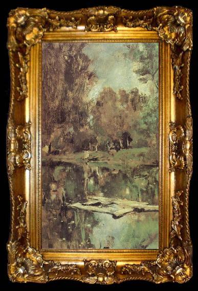 framed  Valentin Serov Little Pond Abramtsevo, ta009-2