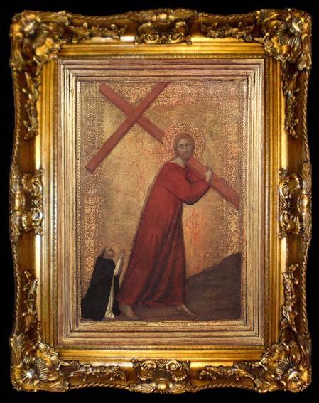framed  Barna da Siena Christ Bearing the Cross, ta009-2